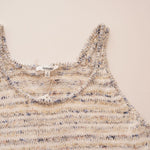 画像をギャラリービューアに読み込む, スプレンディッド マルチストライプ ニットタンクトップ ベスト SPLENDID MULTI STRIPE KNIT TANK TOP VEST WOMENS