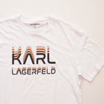 画像をギャラリービューアに読み込む, KARL LAGERFELD PARIS カールラガーフェルド パリ ホワイト ロゴプリント Tシャツ WHITE LOGO PRINT TEE MEN