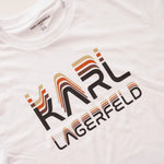 画像をギャラリービューアに読み込む, KARL LAGERFELD PARIS カールラガーフェルド パリ ホワイト ロゴプリント Tシャツ WHITE LOGO PRINT TEE MEN