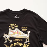 画像をギャラリービューアに読み込む, ナイキ ブラック NIKE MOVING CO. ヘヴィー プリントTシャツ NIKE BLACKE HEAVY PRINT TEE MEN