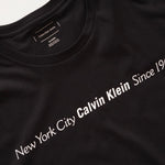 画像をギャラリービューアに読み込む, CK カルバンクライン ブラック ニューヨークシティ ロゴ Tシャツ CALVIN KLEIN NEW YORK CITY LOGO TEE MENS