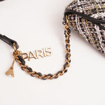 画像をギャラリービューアに読み込む, KARL LAGERFELD PARIS カールラガーフェルド ツイード×レザー ショルダーバッグ TWEED×LEATHER SHOULDER BAG