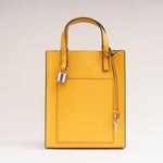 画像をギャラリービューアに読み込む, マークジェイコブス アーチザンズゴールド イエロー ×シルバー レザーショルダー&ミニトートバッグ MARC JACOBS ARTISAN'S GOLD YELLOW × SILVER LEATHER SHOULDER & MINI TOTE BAG WOMENS