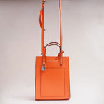 画像をギャラリービューアに読み込む, マークジェイコブス ドラゴンファイヤー オレンジ ×シルバー レザーショルダー&ミニトートバッグ MARC JACOBS DRAGON FIRE ORANGE × SILVER LEATHER SHOULDER & MINI TOTE BAG WOMENS