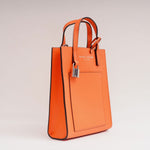 画像をギャラリービューアに読み込む, マークジェイコブス ドラゴンファイヤー オレンジ ×シルバー レザーショルダー&ミニトートバッグ MARC JACOBS DRAGON FIRE ORANGE × SILVER LEATHER SHOULDER & MINI TOTE BAG WOMENS