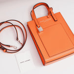 画像をギャラリービューアに読み込む, マークジェイコブス ドラゴンファイヤー オレンジ ×シルバー レザーショルダー&ミニトートバッグ MARC JACOBS DRAGON FIRE ORANGE × SILVER LEATHER SHOULDER & MINI TOTE BAG WOMENS