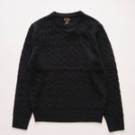 画像をギャラリービューアに読み込む, ジェークルー ブラック カシミヤ セーター クルーネック ケーブルニット J.CREW BLACK CASHMERE SWEATER CREW-NECK KNIT CABLE STITCH