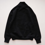 画像をギャラリービューアに読み込む, oak + fort オークアンドフォート ブラック ハイネック スウェットトップ BLACK RELAX FIT HIGH NECK SWEAT TOP WOMEN