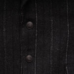 画像をギャラリービューアに読み込む, ラグアンドボーン ニューヨーク チャコールグレー ヴァージンウール ストライプ ブレザー ジャケット RAG&BONE NEWYORK CHARCOAL-GRAY STRIPED WOOL BLAZER JACKET WOMEN