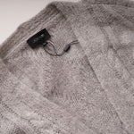 画像をギャラリービューアに読み込む, JOE'S JEANS ジョーズ ジーンズ グレー ウール&モヘア混 ケーブル編み ロングカーディガン GRAY WOOL MOHAIR MIX LONG CARDIGAN WOMEN