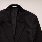 画像をギャラリービューアに読み込む, CK カルバンクライン ブラック1B クラシックフィット テーラードジャケット CALVIN KLEIN BLACK 1 BUTTON CLASSIC-FIT TAILORED JACKET WOMENS