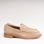 画像をギャラリービューアに読み込む, ビンス ヴィンス ベージュ スウェード エプロントゥ ローファー VINCE BEIGE SUEDE APRON TOE LOAFERS MENS