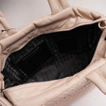 画像をギャラリービューアに読み込む, KARL LAGERFELD PARIS カールラガーフェルド ピンクベージュ PVレザー キルティング トートバッグ PINK BEIGE QUILTING TOTE-BAG