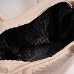 画像をギャラリービューアに読み込む, KARL LAGERFELD PARIS カールラガーフェルド ピンクベージュ PVレザー キルティング トートバッグ PINK BEIGE QUILTING TOTE-BAG