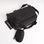 画像をギャラリービューアに読み込む, KARL LAGERFELD PARIS カールラガーフェルド ブラック ナイロン キルティング ミニショルダーバッグ BLACK NYLON QUILTING MINI SHOULDER BAG