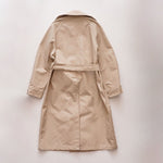 画像をギャラリービューアに読み込む, CK カルバンクライン ベージュ リラックスフィット トレンチコート CALVIN KLEIN BEIGE RELAX-FIT TRENCH COAT WOMENS