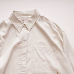 画像をギャラリービューアに読み込む, CK カルバンクライン オフホワイト リラックスフィットデザインシャツ CALVIN KLEIN OFF-WHITE RELAXFIT SHIRT BLOUSE WOMENS