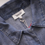 画像をギャラリービューアに読み込む, スプレンディッド ライトインディゴ シャツブルゾン ジャケット SPLENDID LIGHT INDIGO BLOUSON JACKET WOMENS