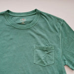 画像をギャラリービューアに読み込む, ジェークルー グリーン ヴィンテージジャージ リラックス ポケットTシャツ J.CREW VINTAGE JERSEY RELAXED POCKET T-SHIRT MENS