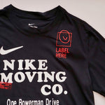 画像をギャラリービューアに読み込む, ナイキ ブラック NIKE MOVING CO. ムーヴィング プリントTシャツ NIKE BLACKE PRINT TEE MEN