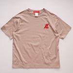 画像をギャラリービューアに読み込む, アドラーブル オリジナル ピンクベージュ ビッグシルエット ロゴ Tシャツ ドロップショルダー ADOLUVLE ORIGINAL PINK BEIGE LOGO TEE DROP-SHOULDER LOOSE-FIT MADE IN JAPAN