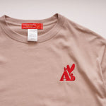 画像をギャラリービューアに読み込む, アドラーブル オリジナル ピンクベージュ ビッグシルエット ロゴ Tシャツ ドロップショルダー ADOLUVLE ORIGINAL PINK BEIGE LOGO TEE DROP-SHOULDER LOOSE-FIT MADE IN JAPAN