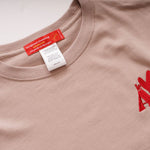 画像をギャラリービューアに読み込む, アドラーブル オリジナル ピンクベージュ ビッグシルエット ロゴ Tシャツ ドロップショルダー ADOLUVLE ORIGINAL PINK BEIGE LOGO TEE DROP-SHOULDER LOOSE-FIT MADE IN JAPAN