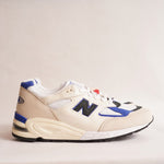 画像をギャラリービューアに読み込む, ニューバランス M990 ホワイト×ブルー アメリカ製 USメイド NEW BALANCE M990WB2 WHITE 990 MADE IN USA SNEAKERS