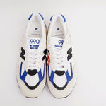 画像をギャラリービューアに読み込む, ニューバランス M990 ホワイト×ブルー アメリカ製 USメイド NEW BALANCE M990WB2 WHITE 990 MADE IN USA SNEAKERS
