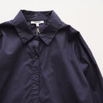 画像をギャラリービューアに読み込む, スプレンディッド ネイビー コットンストレッチ シャツ ブラウス SPLENDID NAVY COTTON STRETCH SHIRT BLOUSE WOMENS