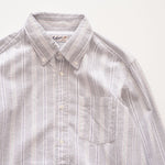 画像をギャラリービューアに読み込む, BEVILACQUA ベヴィラクア イタリア製 コットン グレー マルチカラー ストライプシャツ GRAY COTTON MULTI STRIPED SHIRT WOMEN