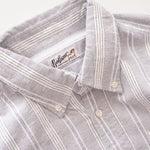 画像をギャラリービューアに読み込む, BEVILACQUA ベヴィラクア イタリア製 コットン グレー マルチカラー ストライプシャツ GRAY COTTON MULTI STRIPED SHIRT WOMEN