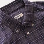 画像をギャラリービューアに読み込む, BEVILACQUA ベヴィラクア イタリア製 コットン ネイビー ウインドーペンチェックシャツ NAVY COTTON CHECK SHIRT WOMEN