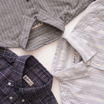 画像をギャラリービューアに読み込む, BEVILACQUA ベヴィラクア イタリア製 コットン グレー マルチカラー ストライプシャツ GRAY COTTON MULTI STRIPED SHIRT WOMEN