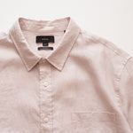画像をギャラリービューアに読み込む, ヴィンス パミスロック リネン クラシックフィット シャツ VINCE PUMICE ROCK PINK LINEN CLASSIC FIT SHORT SLEEVE SHIRT MENS