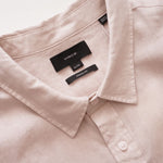 画像をギャラリービューアに読み込む, ヴィンス パミスロック リネン クラシックフィット シャツ VINCE PUMICE ROCK PINK LINEN CLASSIC FIT SHORT SLEEVE SHIRT MENS