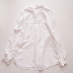 画像をギャラリービューアに読み込む, スプレンディッド ホワイト リネン長袖シャツ ブラウス SPLENDID WHITE LINEN SHIRT BLOUSE WOMENS