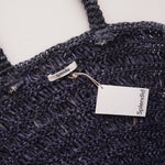画像をギャラリービューアに読み込む, スプレンディッド ネイビー ラフィアトートバッグ SPLENDID NAVY RAFFIA TOTE BAG WOMENS