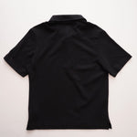画像をギャラリービューアに読み込む, セブンフォーオールマンカインド ブラック 鹿の子 比翼ポロシャツ 7 FOR ALL MANKIND BLACK POLO SHIRT MENS