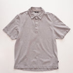 画像をギャラリービューアに読み込む, セブンフォーオールマンカインド グレー 鹿の子 比翼ポロシャツ 7 FOR ALL MANKIND GRAY POLO SHIRT MENS