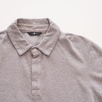 画像をギャラリービューアに読み込む, セブンフォーオールマンカインド グレー 鹿の子 比翼ポロシャツ 7 FOR ALL MANKIND GRAY POLO SHIRT MENS