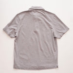 画像をギャラリービューアに読み込む, セブンフォーオールマンカインド グレー 鹿の子 比翼ポロシャツ 7 FOR ALL MANKIND GRAY POLO SHIRT MENS