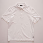 画像をギャラリービューアに読み込む, セブンフォーオールマンカインド ホワイト 鹿の子 比翼ポロシャツ 7 FOR ALL MANKIND WHITE POLO SHIRT MENS