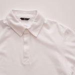 画像をギャラリービューアに読み込む, セブンフォーオールマンカインド ホワイト 鹿の子 比翼ポロシャツ 7 FOR ALL MANKIND WHITE POLO SHIRT MENS