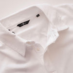 画像をギャラリービューアに読み込む, セブンフォーオールマンカインド ホワイト 鹿の子 比翼ポロシャツ 7 FOR ALL MANKIND WHITE POLO SHIRT MENS