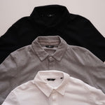 画像をギャラリービューアに読み込む, セブンフォーオールマンカインド ブラック 鹿の子 比翼ポロシャツ 7 FOR ALL MANKIND BLACK POLO SHIRT MENS