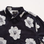 画像をギャラリービューアに読み込む, ヴィンス ネイビー フラワー柄 クラシックフィット シャツ VINCE NAVY FLOWER CLASSIC FIT SHORT SLEEVE SHIRT MENS