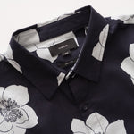 画像をギャラリービューアに読み込む, ヴィンス ネイビー フラワー柄 クラシックフィット シャツ VINCE NAVY FLOWER CLASSIC FIT SHORT SLEEVE SHIRT MENS