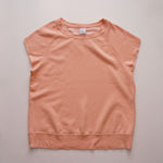 画像をギャラリービューアに読み込む, チャンピオン サーモンピンク カットオフ 半袖 スウェット CHAMPION PINK CUT-OFF SHORT SLEEVE SWEAT TOP WOMENS