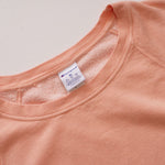 画像をギャラリービューアに読み込む, チャンピオン サーモンピンク カットオフ 半袖 スウェット CHAMPION PINK CUT-OFF SHORT SLEEVE SWEAT TOP WOMENS